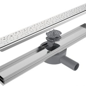 Трап-лоток с гориз. (гидро+сухая защита от запаха) (решетка с круг. ячейкой) 75см BAD417502