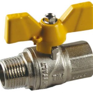 Кран для газа г-ш бабочка DE122H