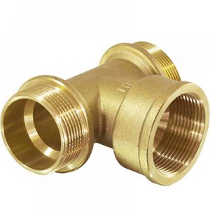 Тройник переходный Латунный TM222