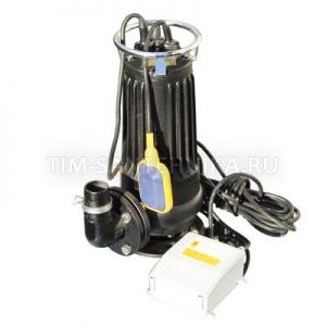 Фекальный насос WQDS25-7-1.5CB, 5м погруж. 16.5м напор, Производительность: 584л/м, Мощность: 1500Вт, режущим механизмом