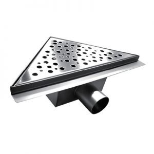 Трап из нержавеющей стали угловой 15см*15см BAD411502