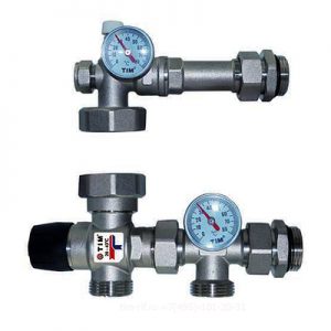 Насосно-смесительный узел с термостатическим клапаном без насоса TIM JH-1035