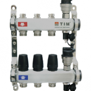 Коллекторная группа без расходомеров из НЕРЖАВЕЮЩЕЙ СТАЛИ КВАДРАТ KBS5003