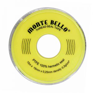 Фум лента для газа маленькая, белый цвет, 12м MB12-12A