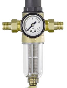 Фильтр с редуктором стеклянный корпус 1/2" нар-нар. TIM JH-1008Y2