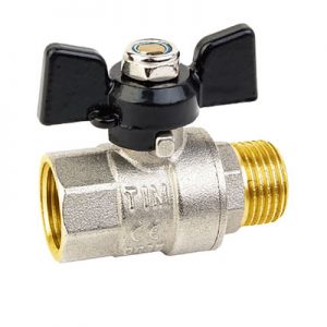 Кран шаровой г-ш бабочка усиленный DE1215X