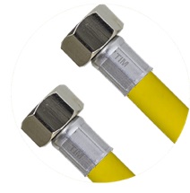 Шланг для газа в оплётке с PVC покрытием внутренняя — внутренняя C-GP26-10