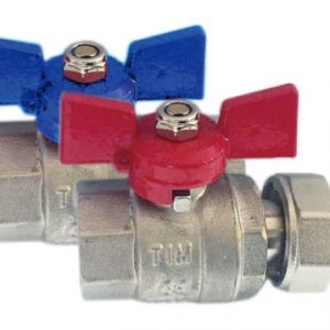 Кран шаровой для прямого соединения с накидной гайкой 1" M328-4