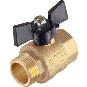 Кран шаровой г-ш бабочка DE1215