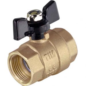 Кран шаровой г-г бабочка DE1216