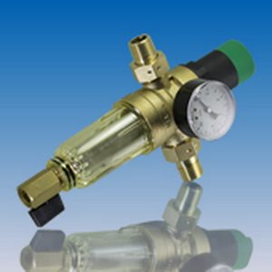 Фильтр промывной с редуктором снижения давления стеклянный