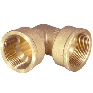 Уголок латунный резьба внутр./внутр. LF022